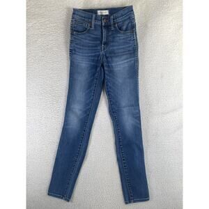 Madewell Skinny Jeans Womens sz 23 10 inch High Rise 5 Pocket Medium Wash
